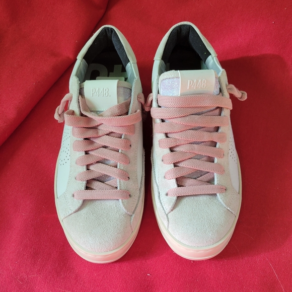 P448 John white/tartan sneaker - Picture 7 of 9